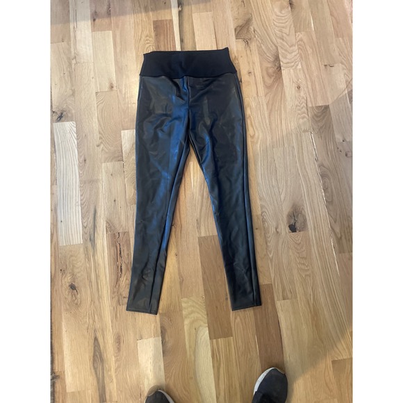 Womens SPANX Assets‎ Faux Leather Leggings sz Large, NWOT - Picture 1 of 6